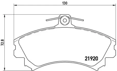 Тормозные колодки BREMBO P50 055