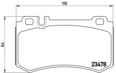 Гальмівні колодки BREMBO P50 061