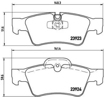 Тормозные колодки BREMBO P50 064