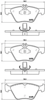 Тормозные колодки BREMBO P50 075