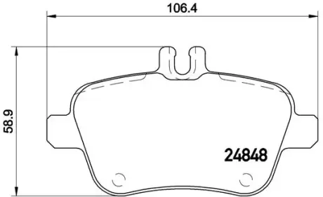 Тормозные колодки BREMBO P50 091