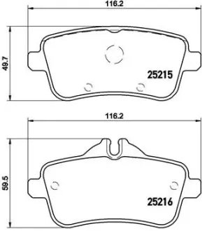 Гальмівні колодки BREMBO P50 100