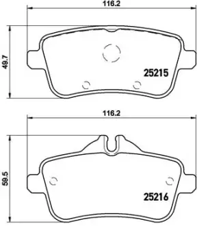Тормозные колодки BREMBO P50 101