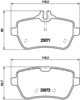 Тормозные колодки BREMBO P50 103