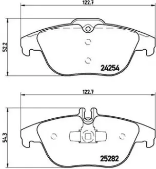 Тормозные колодки BREMBO P50104