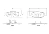 Гальмівні колодки дискові BREMBO P50 106 (фото 1)
