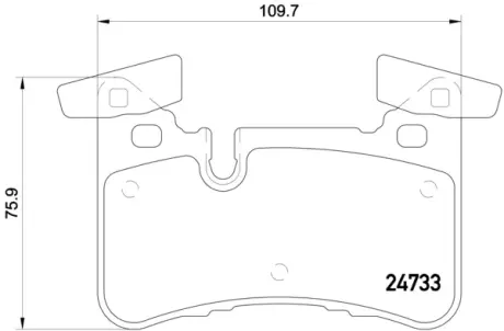 Тормозные колодки BREMBO P50 110