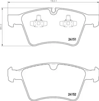 Тормозные колодки BREMBO P50 115