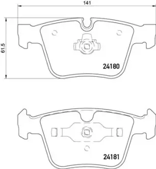 Тормозные колодки BREMBO P50 116