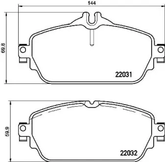 Гальмівні колодки BREMBO P50 118