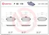 Гальмівні колодки BREMBO P50 119 (фото 1)
