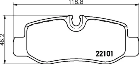 Тормозные колодки BREMBO P50 126
