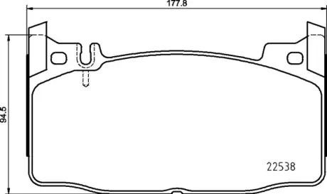 Тормозные колодки BREMBO P50143