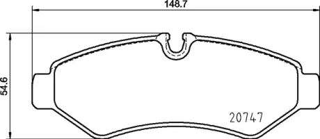 Тормозные колодки BREMBO P50 155