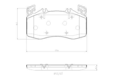 Гальмівні колодки дискові Brembo P50163