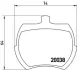 Тормозные колодки BREMBO P52 002 (фото 1)
