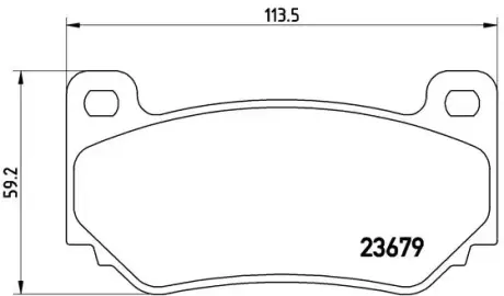 Тормозные колодки BREMBO P52 018