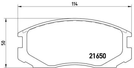Гальмівні колодки BREMBO P54 015