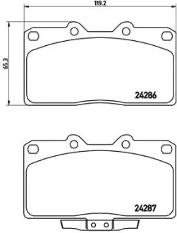 Гальмівні колодки BREMBO P54 019