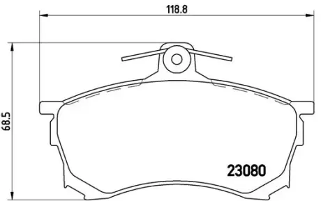 Тормозные колодки BREMBO P54 021
