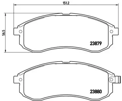 Гальмівні колодки BREMBO P54 033