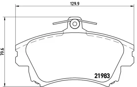 Тормозные колодки BREMBO P54 036