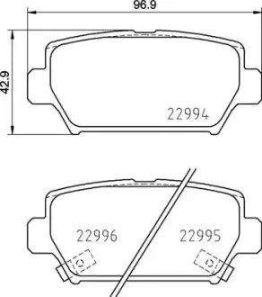 Гальмівні колодки BREMBO P54 062