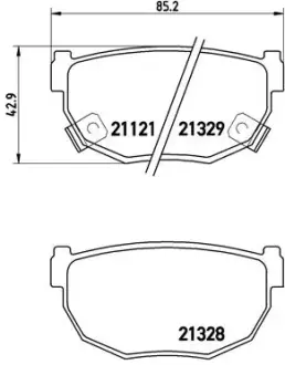 Тормозные колодки BREMBO P56 010