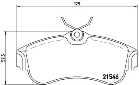 Гальмівні колодки BREMBO P56 022