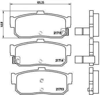 Гальмівні колодки BREMBO P56 029