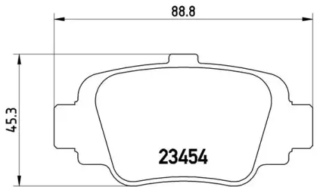Тормозные колодки BREMBO P56 032