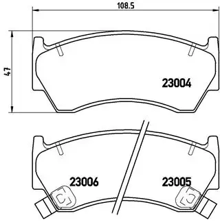 Тормозные колодки BREMBO P56 033