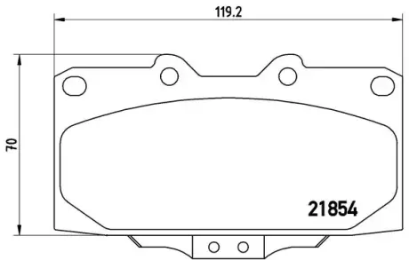 Гальмівні колодки BREMBO P56 034