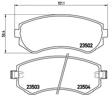 Гальмівні колодки BREMBO P56 039