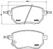Тормозные колодки BREMBO P56 051 (фото 1)