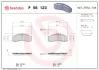 Тормозные колодки BREMBO P56 123 (фото 1)