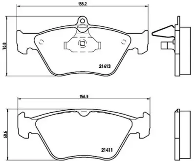Гальмівні колодки BREMBO P59 019
