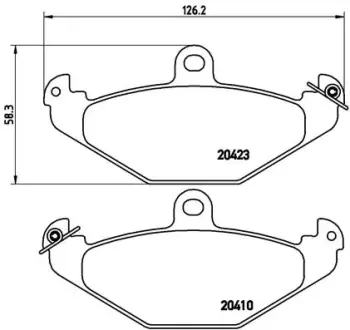 Тормозные колодки BREMBO P59 026