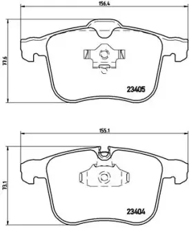 Тормозные колодки BREMBO P59 046