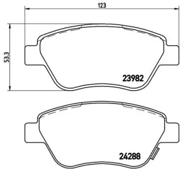 Тормозные колодки BREMBO P59 051