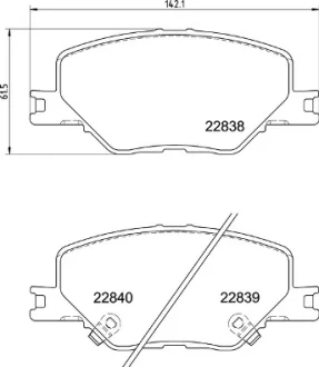 Тормозные колодки BREMBO P59096