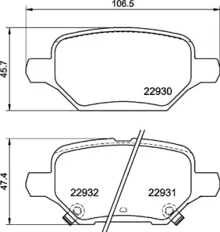 Тормозные колодки BREMBO P59099
