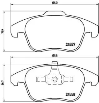 Тормозные колодки BREMBO P61 086