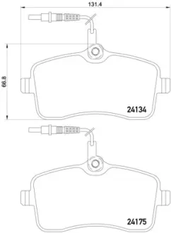 Гальмівні колодки BREMBO P61 109