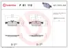Тормозные колодки BREMBO P61 112 (фото 1)
