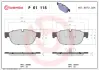 Тормозные колодки BREMBO P61 115 (фото 1)