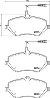 Гальмівні колодки BREMBO P61 119