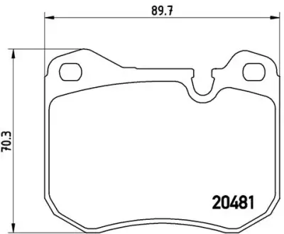 Тормозные колодки BREMBO P65 002