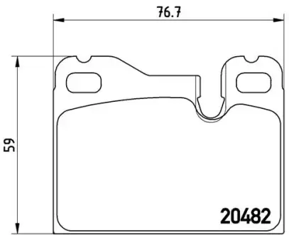 Тормозные колодки BREMBO P65 003