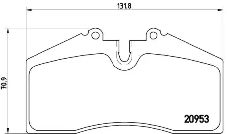 Тормозные колодки BREMBO P65 005